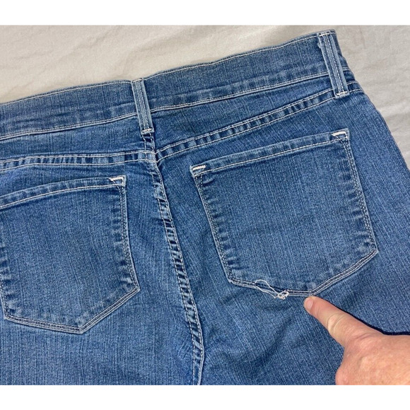 NYDJ Lift/Tuck 'Crop' Lightweight Cuffed Stretch Denim Jeans. Button Cuffs. 10. - Picture 6 of 6